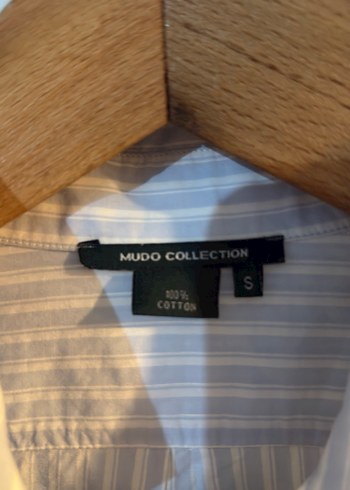 Mavi çizgili Uzun Kollu Kadın Gömlek - Görsel 6