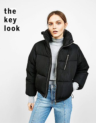 Bershka siyah puffer