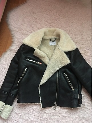Bershka içi kürklü biker ceket