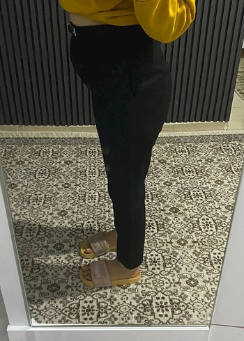 Siyah Kumaş Pantolon - Görsel 3