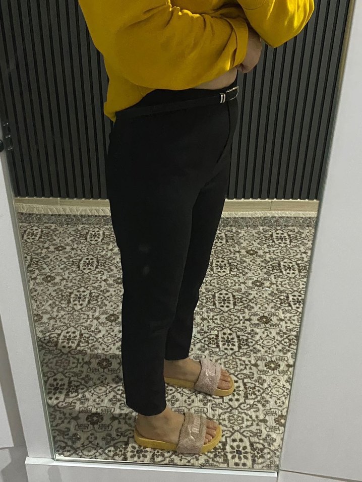 Siyah Kumaş Pantolon - Görsel 2