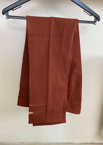 Bordo Kumaş Pantolon - Görsel 4