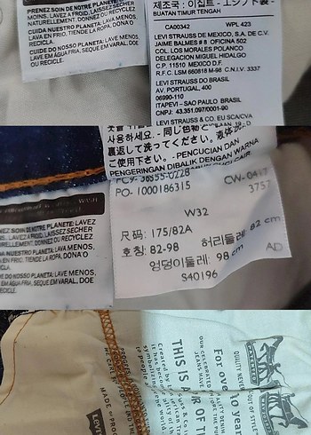 32 Beden mavi Renk Levi's 511 Denim Short. Ölçüler fotoğraflarda mevcut