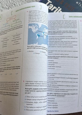 BİLFEN yayincilik 9.sinif coğrafya soru bankası - Görsel 4