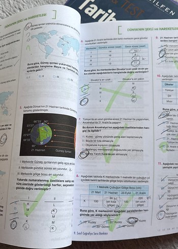 BİLFEN yayincilik 9.sinif coğrafya soru bankası - Görsel 5