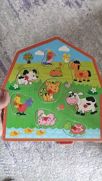 Fisher Price Ahşap bebek puzzle'lari