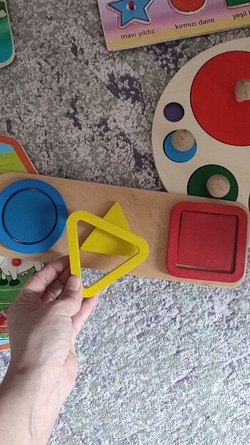 Beden Renk Ahşap bebek puzzle'lari