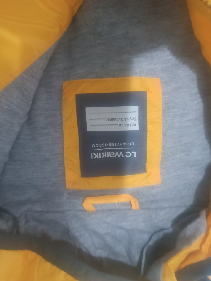 Sarı Erkek Çocuk Fermuarlı Yelek - Görsel 2