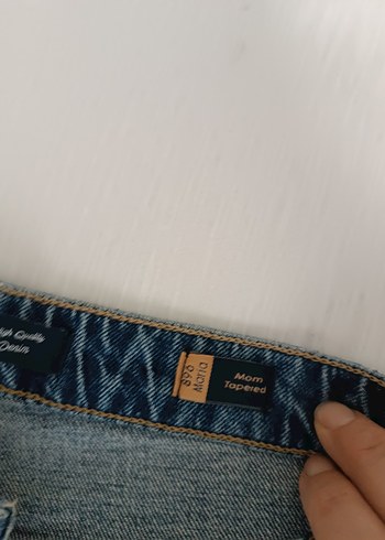 Mavi Parlak Denim Kadın Jean Pantolon - Görsel 2