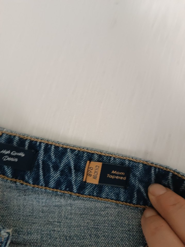 Mavi Parlak Denim Kadın Jean Pantolon - Görsel 2