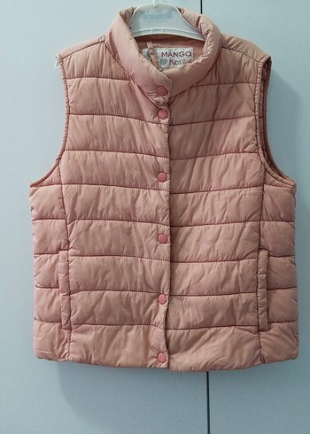 Düğmeli Pembe Kısa Kadın Yelek - Görsel 4