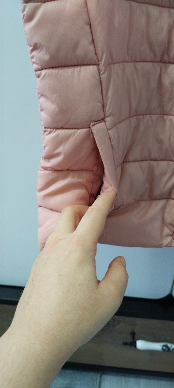 Düğmeli Pembe Kısa Kadın Yelek - Görsel 5