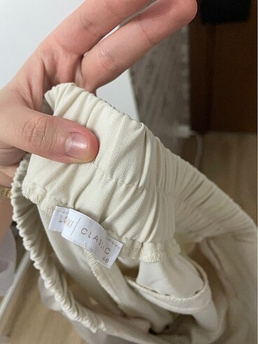 48 Beden beyaz Renk Pantolon
