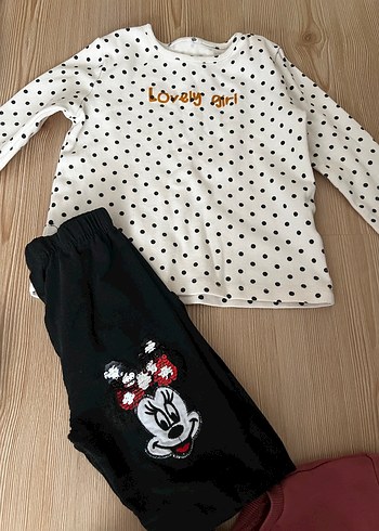 Bordo Pamuklu Rahat Kız Eşofman Takımı - Görsel 2