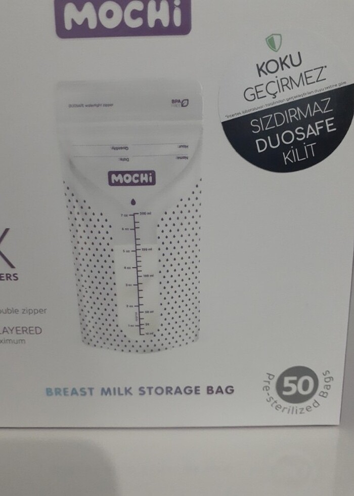 MOCHİ Süt Saklama Poşeti ve BABY MOM Göğüs Pedi - Görsel 2