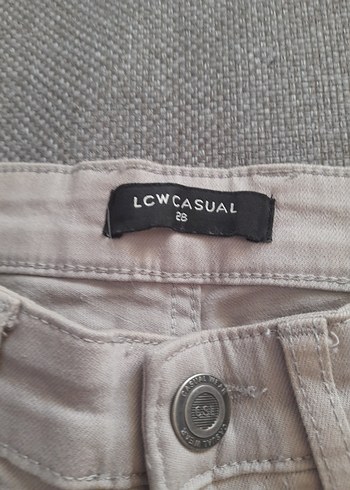 Bej Erkek Denim Mini Bermuda Şort - Görsel 3