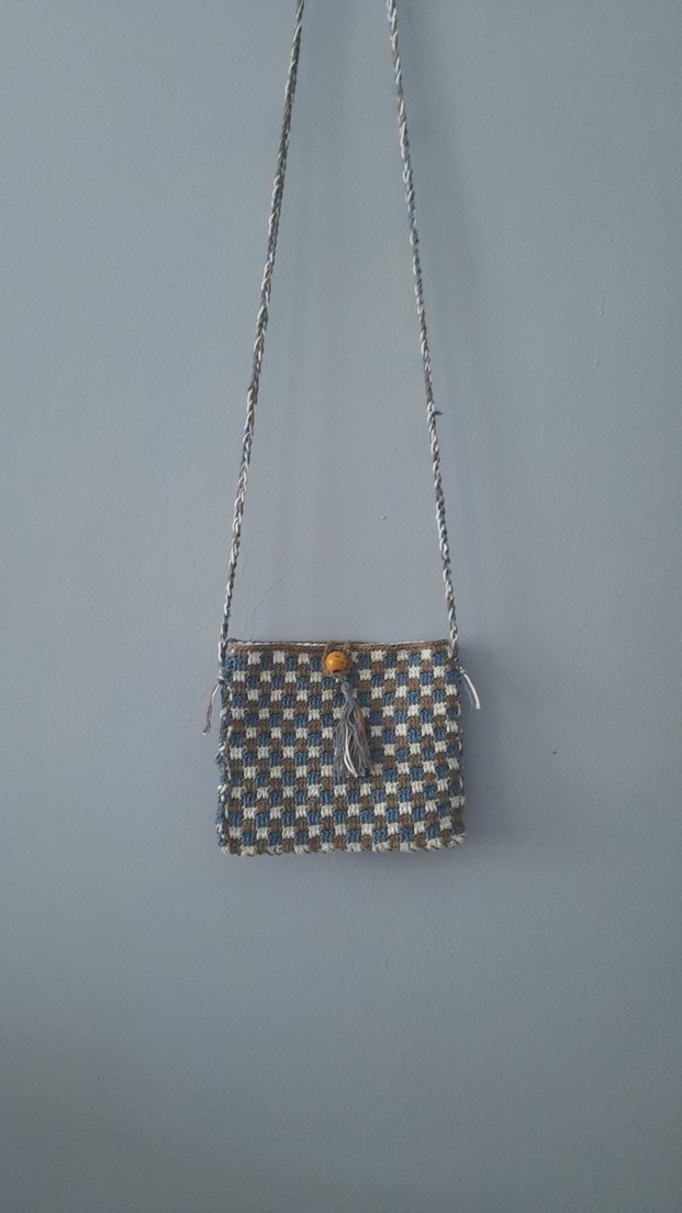 vizon Örgü Bohem Kadın Çapraz Çanta - Görsel 4