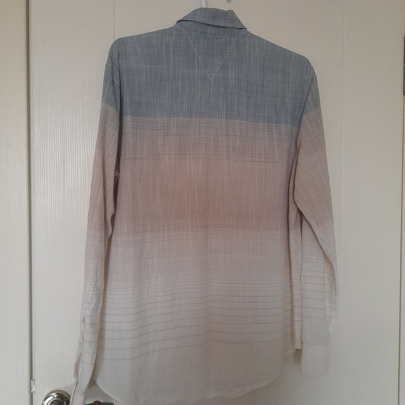 Düğmeli Uzun Kollu Erkek Gömlek - Görsel 3