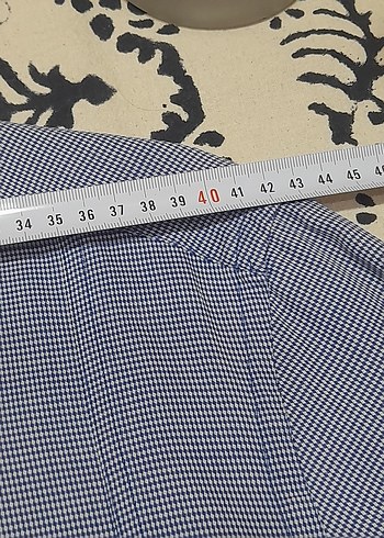 Gri Erkek Denim Gömlek, Düğmeli, Uzun Kollu - Görsel 4