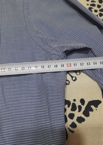 Gri Erkek Denim Gömlek, Düğmeli, Uzun Kollu - Görsel 5