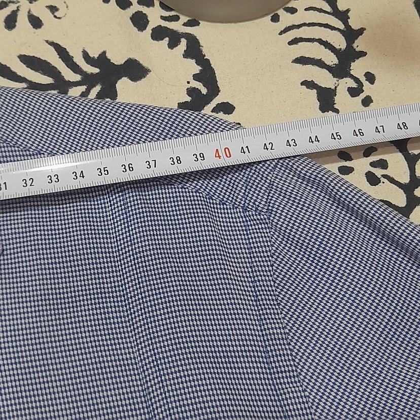 Gri Erkek Denim Gömlek, Düğmeli, Uzun Kollu - Görsel 4