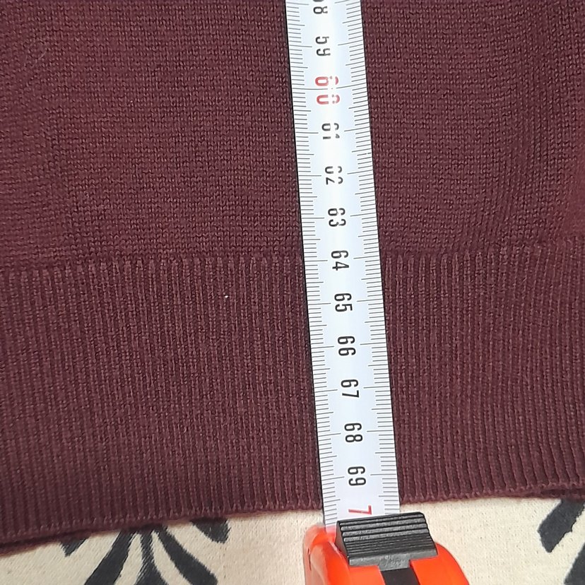 Bordo Kiğılı marka erkekYün Kazak, Bisiklet Yaka - Görsel 5