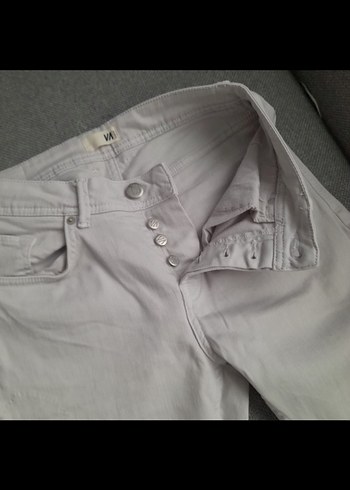 çok açık mavi erkek Pamuk Kumaş Pantolon - Görsel 3