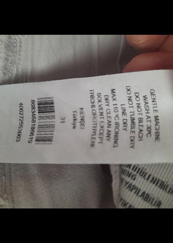 çok açık mavi erkek Pamuk Kumaş Pantolon - Görsel 8