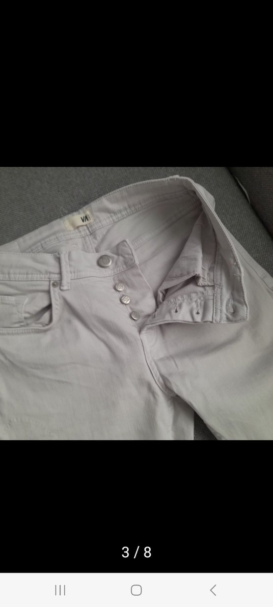 çok açık mavi erkek Pamuk Kumaş Pantolon - Görsel 3