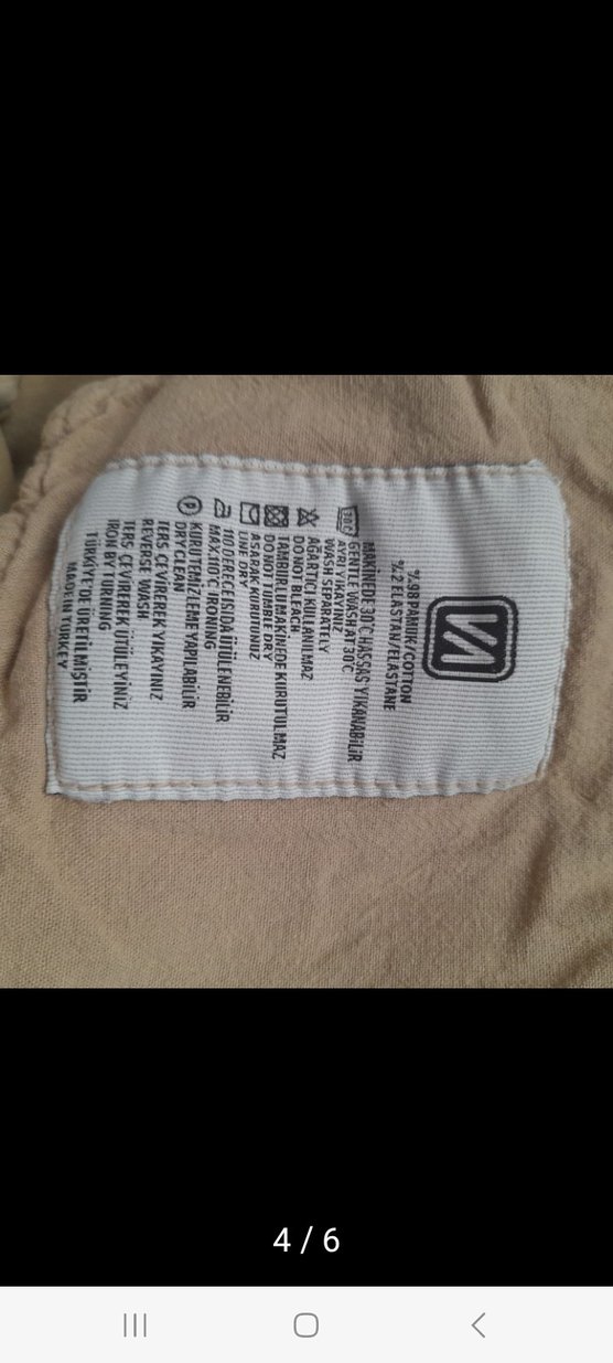 wakkoromaBej erkek Pamuk Kumaş Pantolon - Görsel 4