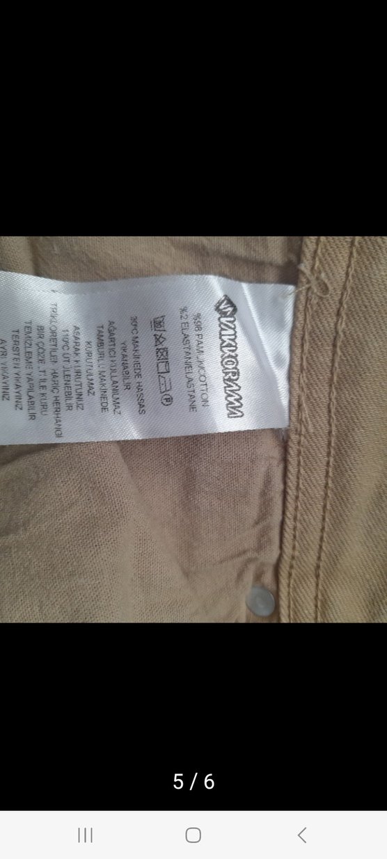 wakkoromaBej erkek Pamuk Kumaş Pantolon - Görsel 5