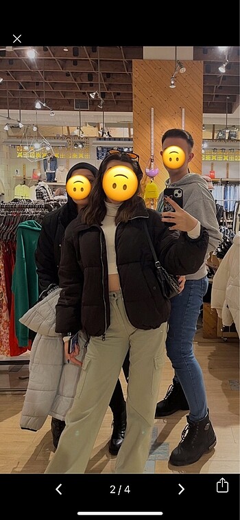 s Beden siyah Renk Pull bear sisme mont