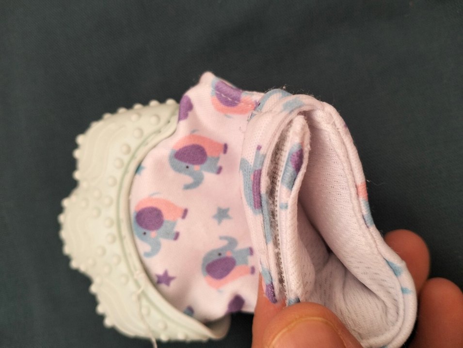 Fil desenli beyaz bebek diş kaşıyıcı - Görsel 4