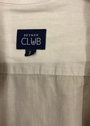 Bej Pamuk Erkek Gömlek Uzun Kollu - Görsel 2