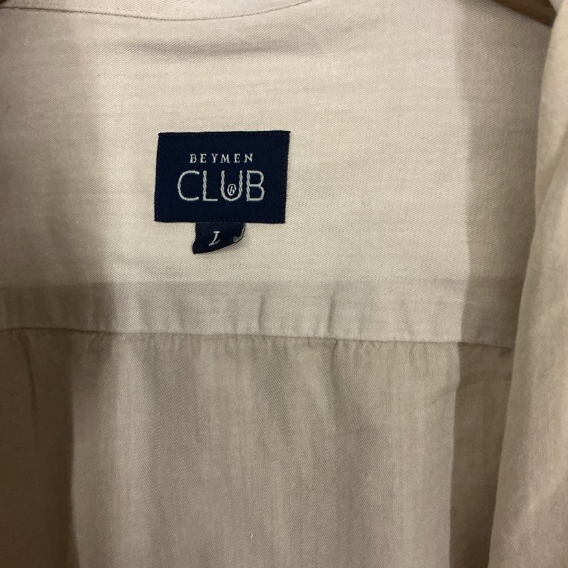 Bej Pamuk Erkek Gömlek Uzun Kollu - Görsel 2