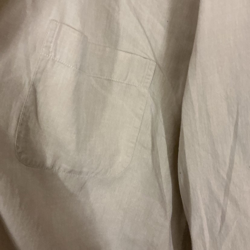 Bej Pamuk Erkek Gömlek Uzun Kollu - Görsel 3