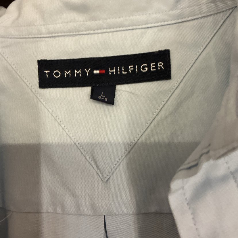 tommy hilfiger açık mavi gömlek - Görsel 3
