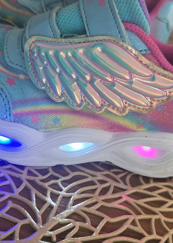 Skechers Renkli Bağcıksız Kız Çocuk Spor Ayakabı - Görsel 5