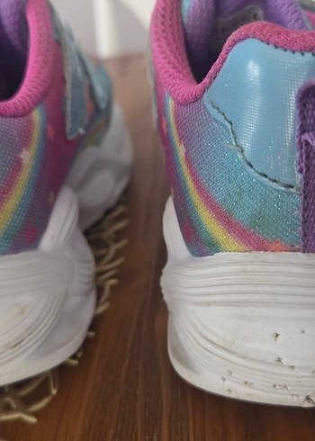 Skechers Renkli Bağcıksız Kız Çocuk Spor Ayakabı - Görsel 7