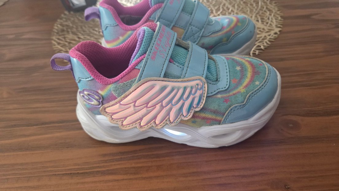 Skechers Renkli Bağcıksız Kız Çocuk Spor Ayakabı - Görsel 4