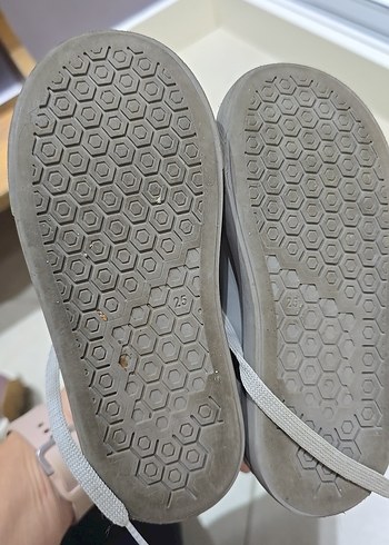 Kız Çocuk Gri Bağcıklı Spor Ayakkabı  hakiki deri ortopedik - Görsel 3