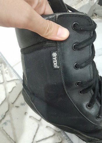 Siyah Bağcıklı Biker Erkek Bot - Görsel 4