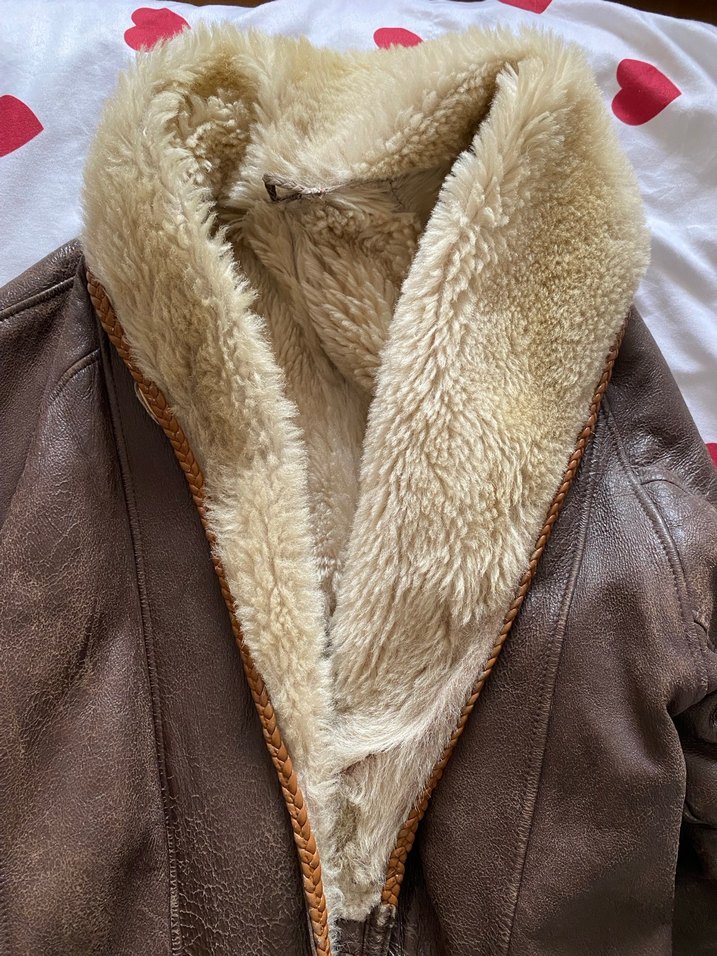 Kahverengi Kürklü Deri Kadın Ceket - Görsel 2