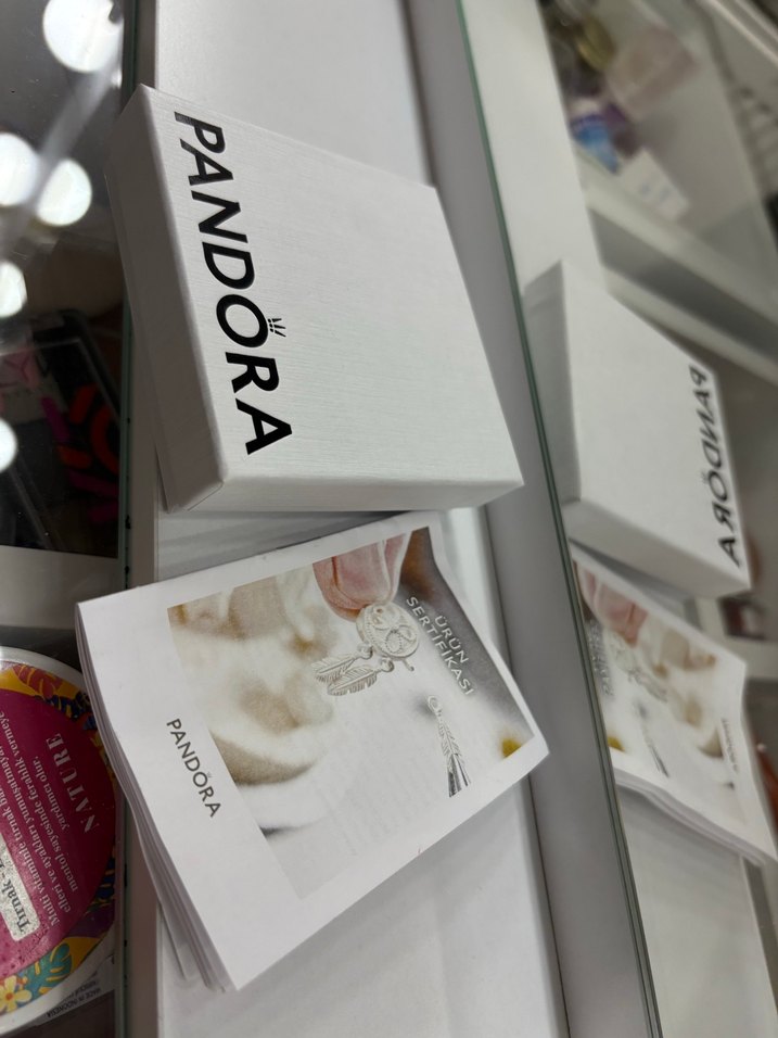 PANDORA ışıltılı herbaryum kolye - Görsel 4