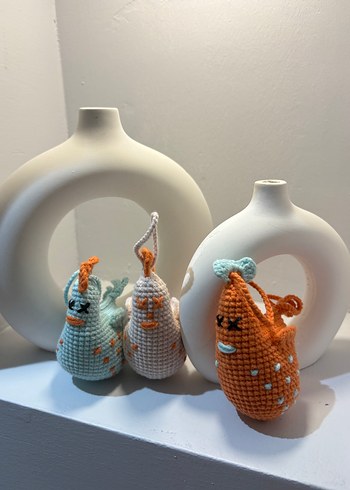 Bohem Tarzı El Örgüsü Küçük Hayvan Süsleri - Görsel 3