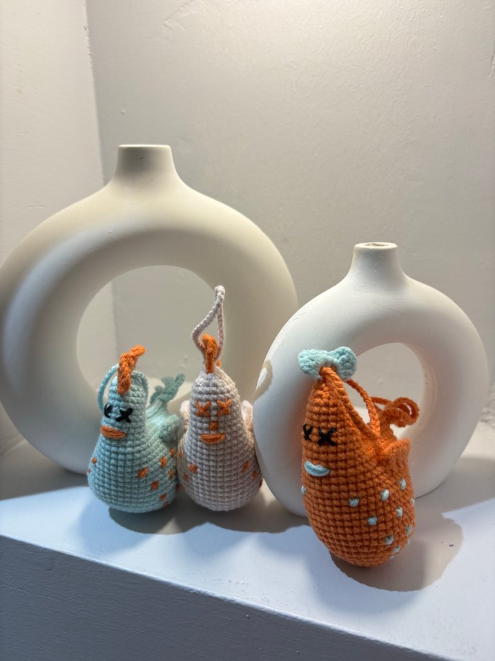 Bohem Tarzı El Örgüsü Küçük Hayvan Süsleri - Görsel 3