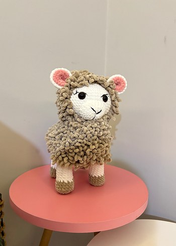 Pastel Renkli Sevimli Peluş Koyun Oyuncak - Görsel 4