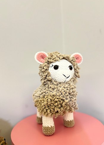 Pastel Renkli Sevimli Peluş Koyun Oyuncak - Görsel 2