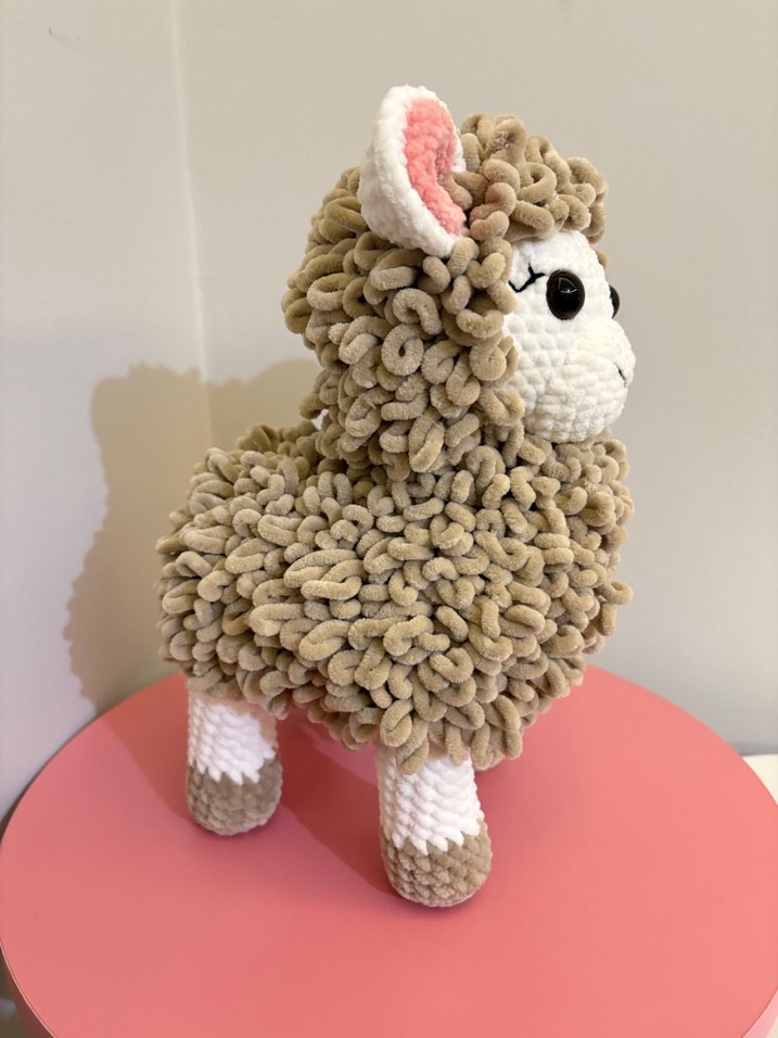 Pastel Renkli Sevimli Peluş Koyun Oyuncak - Görsel 3