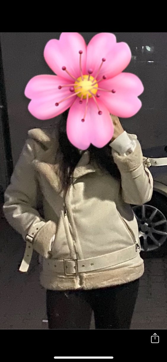 Kürklü Bej Mini Kadın Ceket - Görsel 2